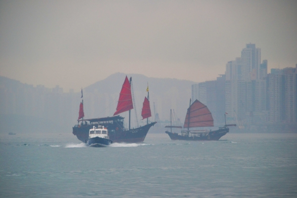 Zdjęcie z Chińskiej Republiki Ludowej - Na Victoria Harbour