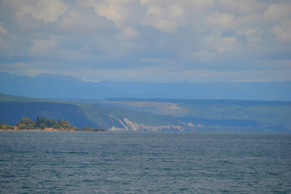 Zdjęcie z Nowej Zelandii - Lake Taupo i Biale Klify