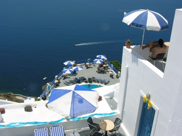 Zdjęcie z Grecji - hotele na santorini