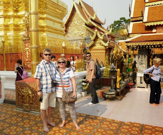 Zdjęcie z Tajlandii - na terenie Wat Doi Suthep