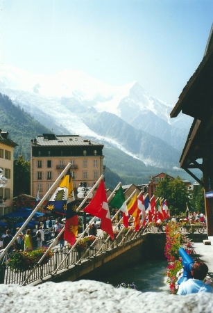 Zdjęcie z Francji - uliczki Chamonix