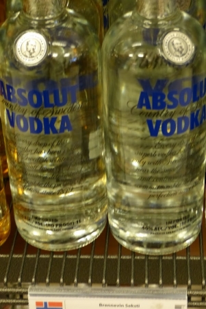 Zdjęcie z Norwegii - Absolut jest też w dobrej cenie 424,90Nok (212zł)