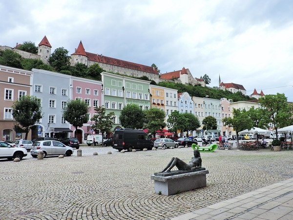 Zdjęcie z Niemiec - Burghausen - widok z miasta na zamek.