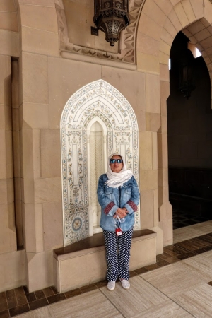 Zdjęcie z Omanu - w Meczecie Sułtana Kabuusa