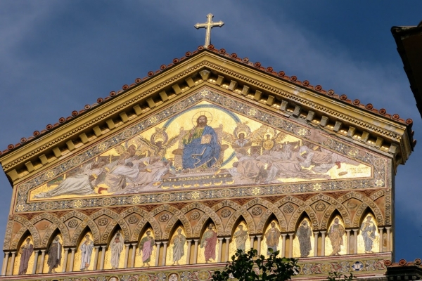 Zdjęcie z Włoch - wspaniałe mozaiki na attyce Duomo di Amalfi