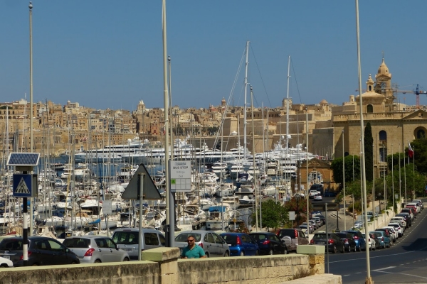 Zdjęcie z Malty - widok ogólny na Marinę w Vittoriosa