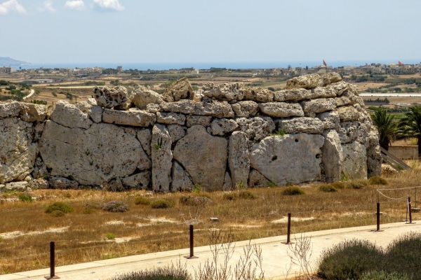 Zdjęcie z Malty - mury neolitycznej Ġgantiji