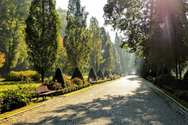 Zdjęcie z Polski - Park Zdrojowy w którymś z sudeckich uzdrowisk...