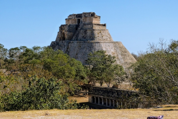 Zdjęcie z Meksyku - widok z góry na Piramidę Wróżbity