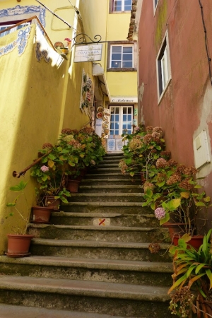 Zdjęcie z Portugalii - śliczny "schodkowy" zakątek