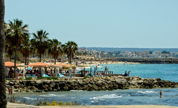 Zdjęcie z Hiszpanii - plaża miejska w Palmie