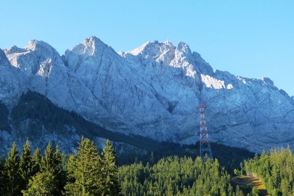 Zdjęcie z Niemiec - i jesteśmy na miejscu.... przed nami Jego Wysokość Zugspitze⛰