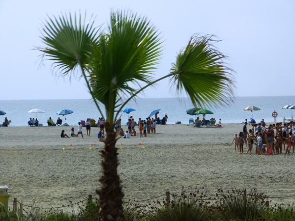 Zdjęcie z Włoch - plaża miejska Poetto w Cagliari