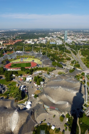 Zdjęcie z Niemiec - widok z Wieży Telewizyjnej na tereny olimpijskie