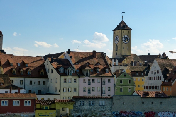 Zdjęcie z Niemiec - Regensburg widziany z mostu