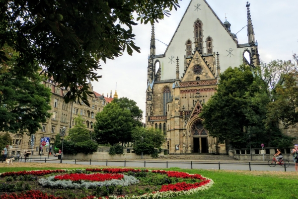 Zdjęcie z Niemiec - Kościół św. Tomasza (Thomaskirche)jest niezwykle ważną świątynią w Lipsku, , 