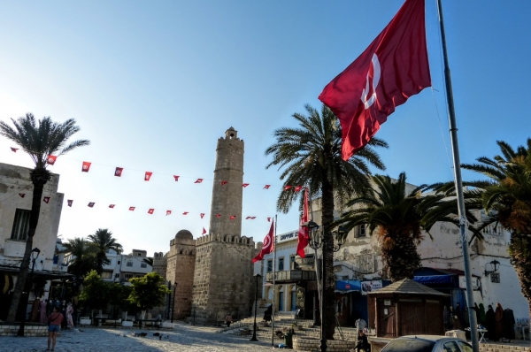 Zdjęcie z Tunezji - mury ribatu w Sousse