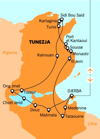 Zdjecie - Tunezja - Wśród ksarów,  ghorfasów i piasków pustyni.... 