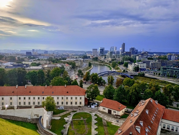 Zdjęcie z Litwy - widoki Wilna z Góry i baszty Giedymina