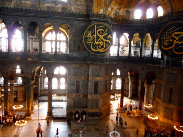 Zdjęcie z Turcji - Hagia Sofia-wnętrze