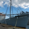 Zdjęcie z Norwegii - statek wielorybniczy z 1950 r- w porcie w Sandefjord - obecnie muzeum