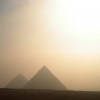 Zdjęcie z Egiptu - Piramidy o poranku.